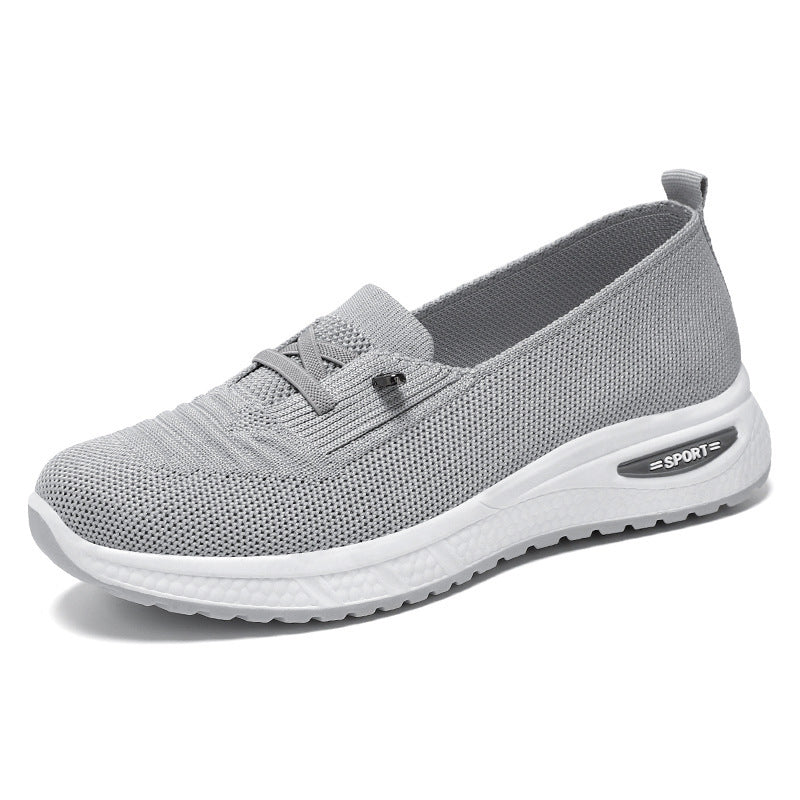 Damen Bequeme Slip-On Sportschuhe mit atmungsaktivem Strickdesign Heidi Mode - Image 7