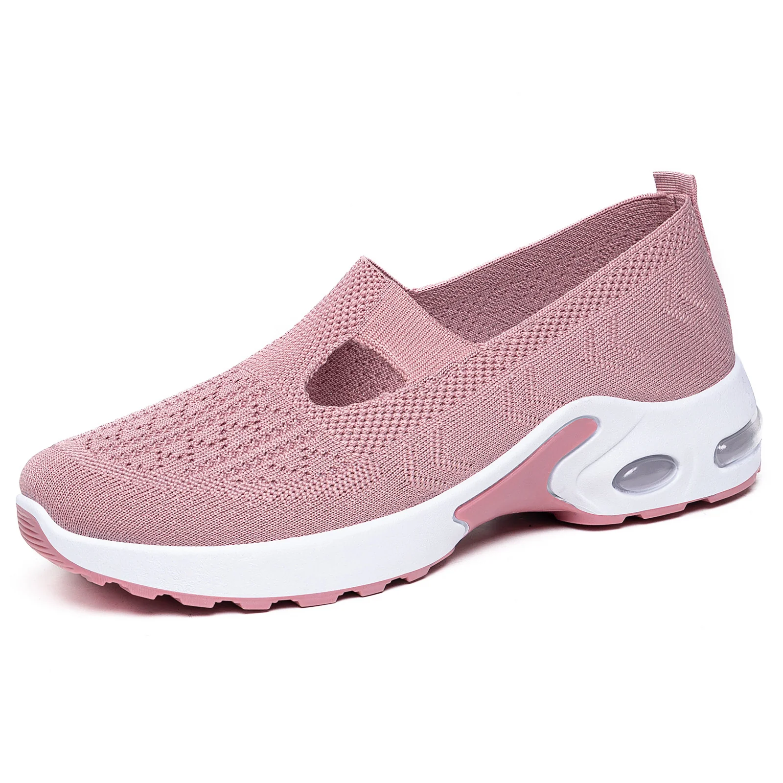 Damen Bequeme Slip-On Sportschuhe mit atmungsaktivem Strickdesign Heidi Mode - Image 5