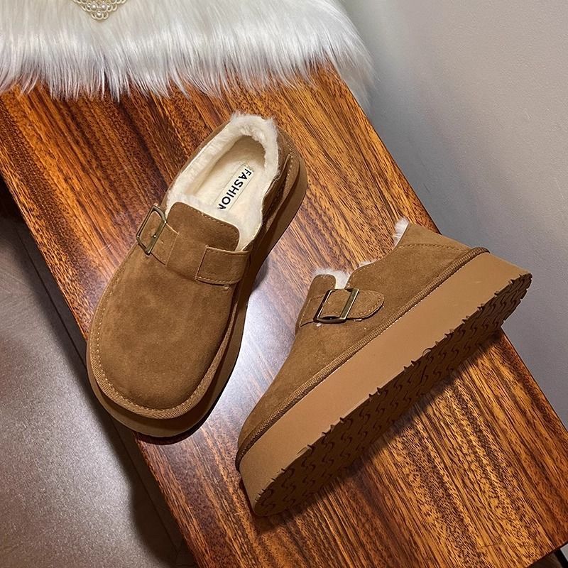 Damen Bequeme Slipper mit Futter und elastischem Riemen Heidi Mode - Image 4