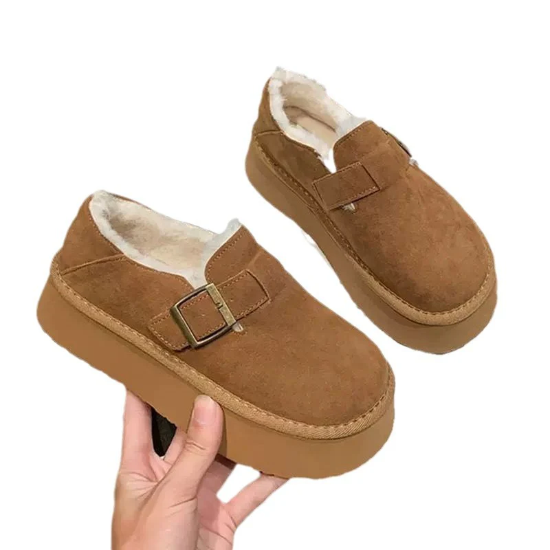 Damen Bequeme Slipper mit Futter und elastischem Riemen Heidi Mode - Image 5