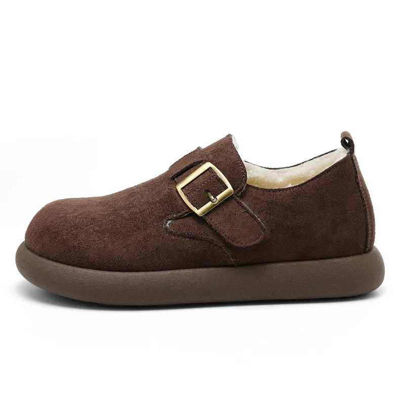 Damen Bequeme Slipper mit schnallenverzierung und weichem Fleece-Innenfutter Heidi Mode - Image 8