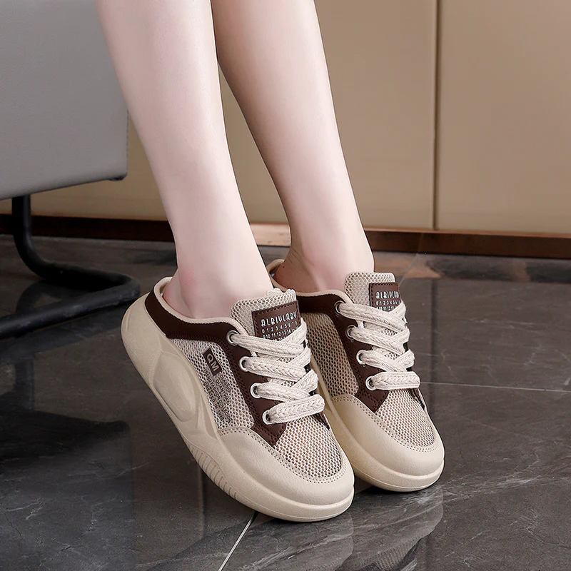 Damen Bequeme Sneaker mit atmungsaktivem Mesh und flexiblem Fussbett Heidi Mode - Image 5