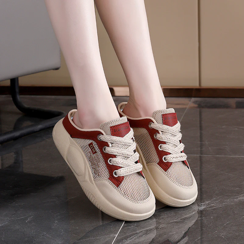 Damen Bequeme Sneaker mit atmungsaktivem Mesh und flexiblem Fussbett Heidi Mode - Image 6