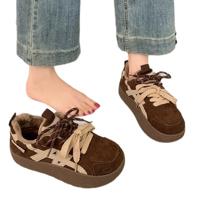 Damen Bequeme Sneaker mit flauschigem Innenfutter und modischem Obermaterial Heidi Mode - Image 4
