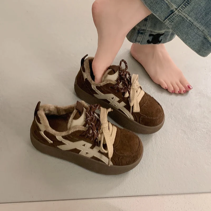 Damen Bequeme Sneaker mit flauschigem Innenfutter und modischem Obermaterial Heidi Mode - Image 5