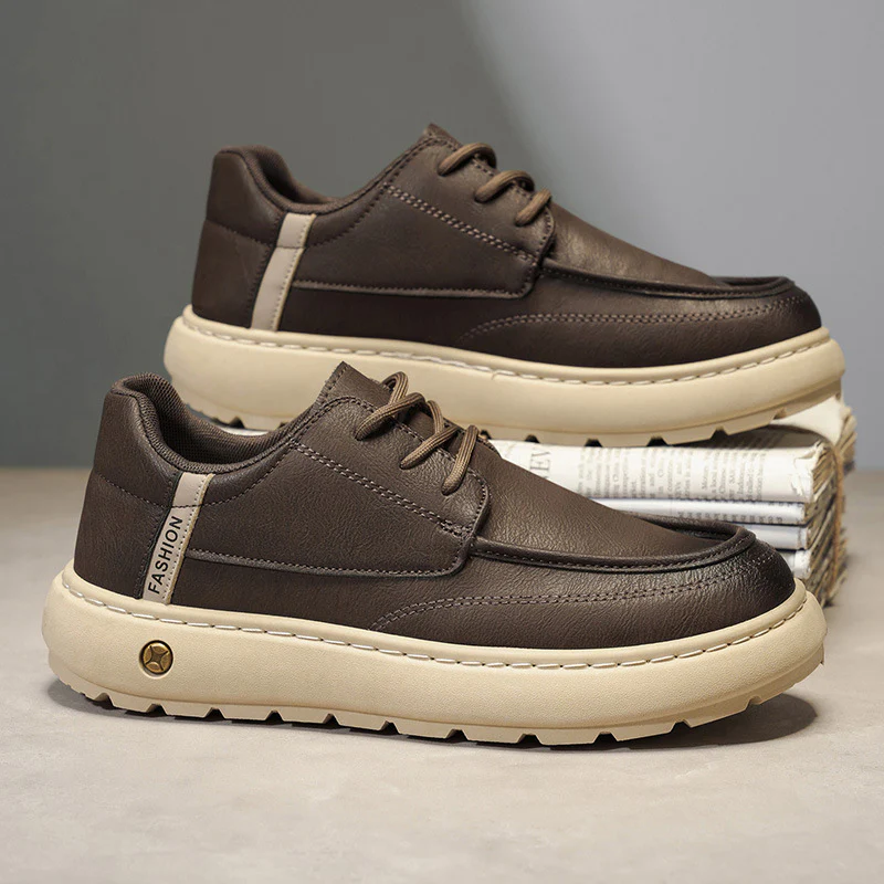 Damen Bequeme Sneaker mit modischem Lederdesign und rutschfester Sohle Heidi Mode - Image 6