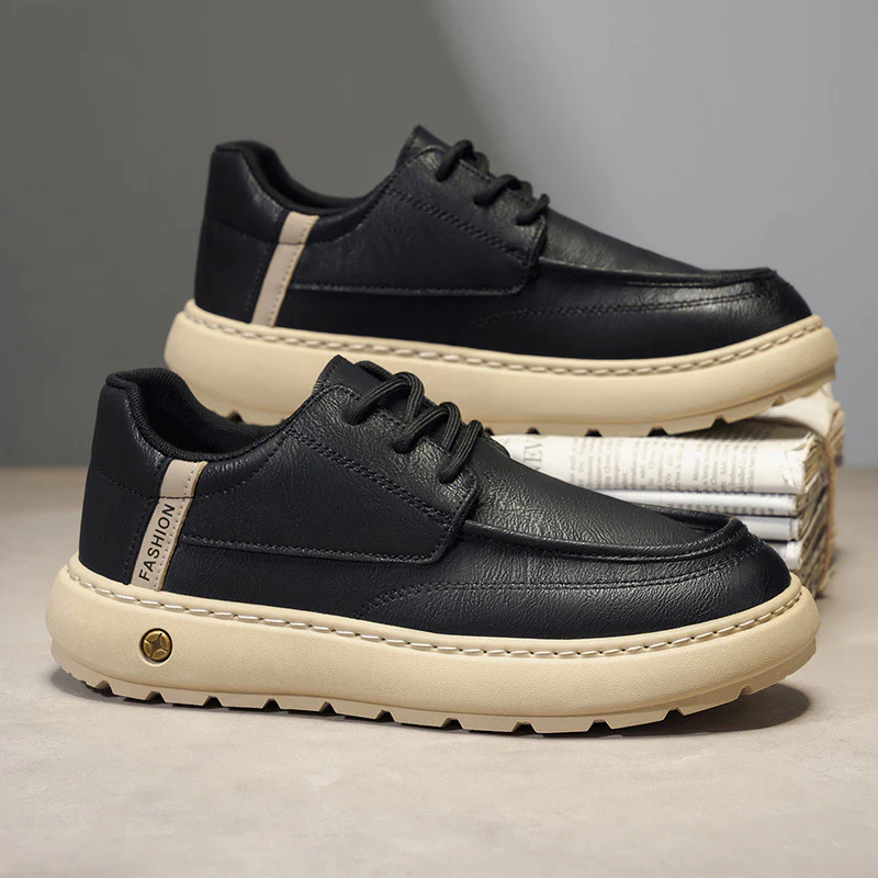 Damen Bequeme Sneaker mit modischem Lederdesign und rutschfester Sohle Heidi Mode - Image 7