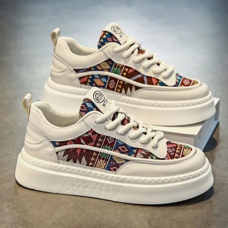 Damen bequeme Sneakers mit buntem Ethno-Muster Heidi Mode - Image 3
