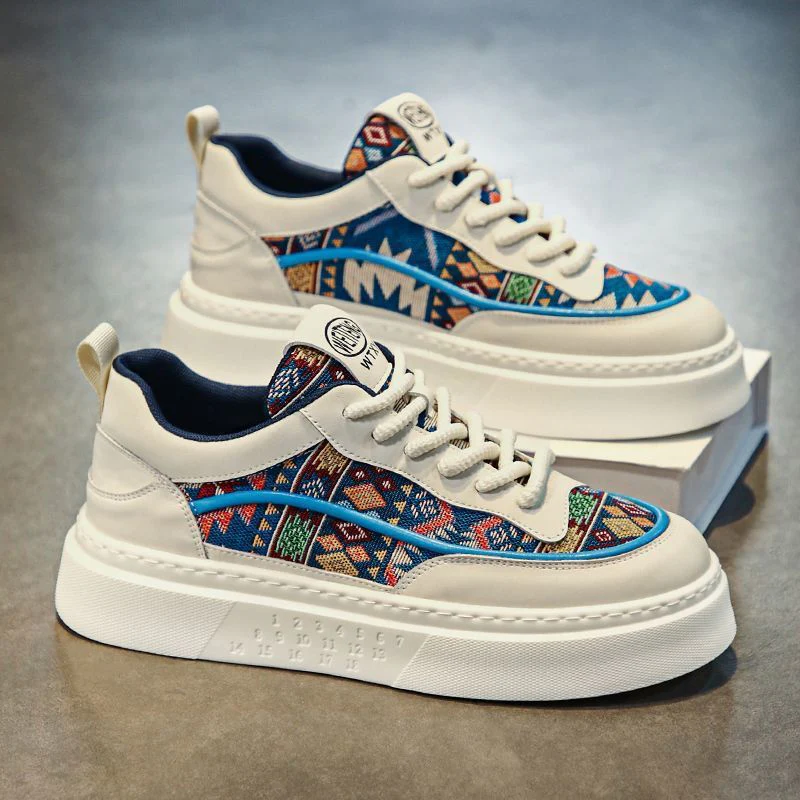 Damen bequeme Sneakers mit buntem Ethno-Muster Heidi Mode - Image 4