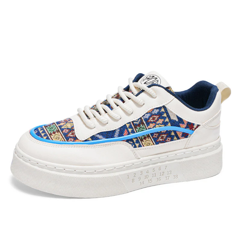 Damen bequeme Sneakers mit buntem Ethno-Muster Heidi Mode - Image 5
