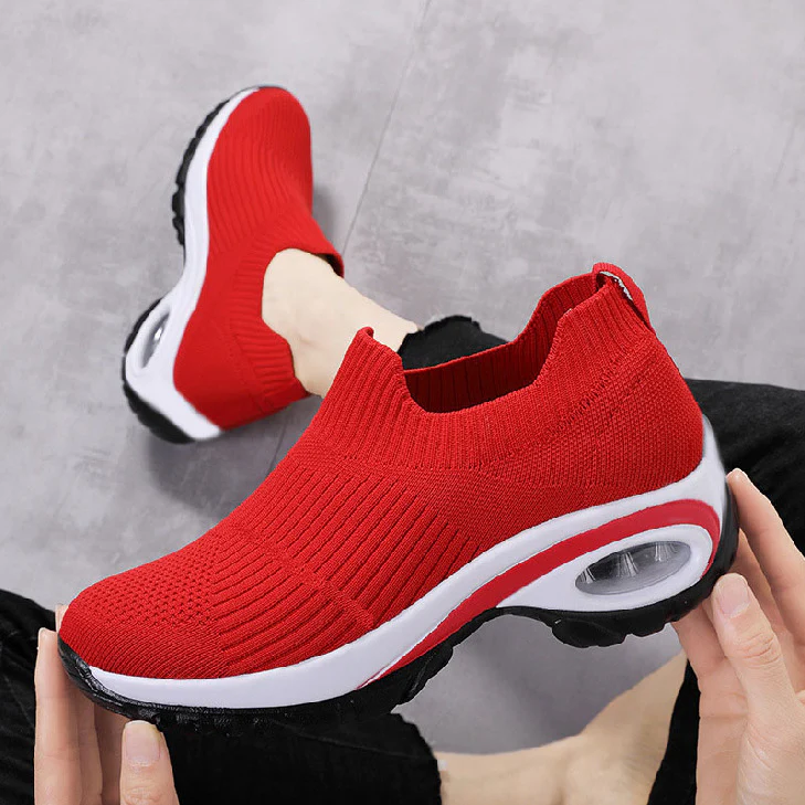 Damen Bequeme Sneakers mit elastischem Strickoberteil und Luftpolstertechnologie Heidi Mode - Image 8