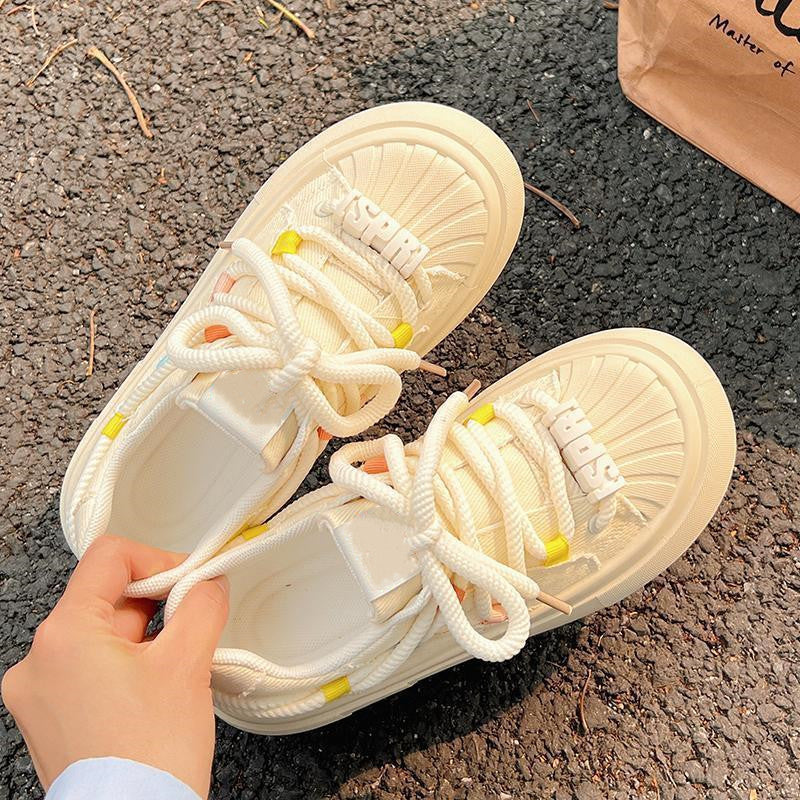 Damen Bequeme Sneakers mit elastischen Schnürsenkeln und atmungsaktiver Sohle Heidi Mode - Image 4