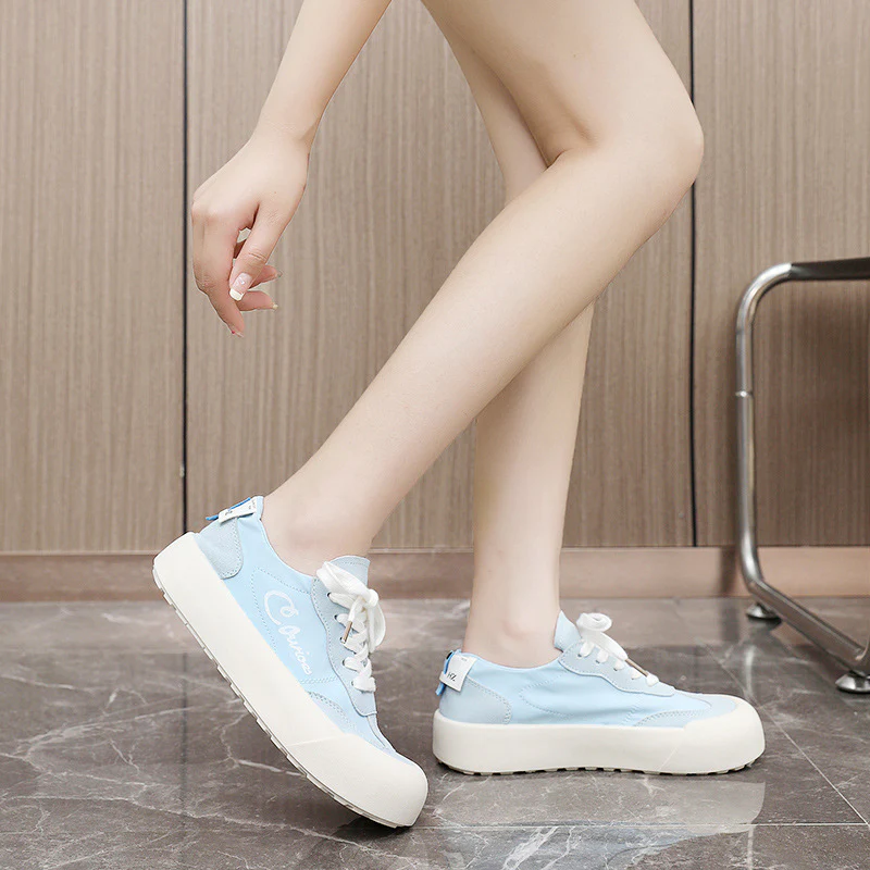 Damen Bequeme Sneakers mit erhöhte Sohle und atmungsaktiver Mesh-Oberfläche Heidi Mode - Image 3