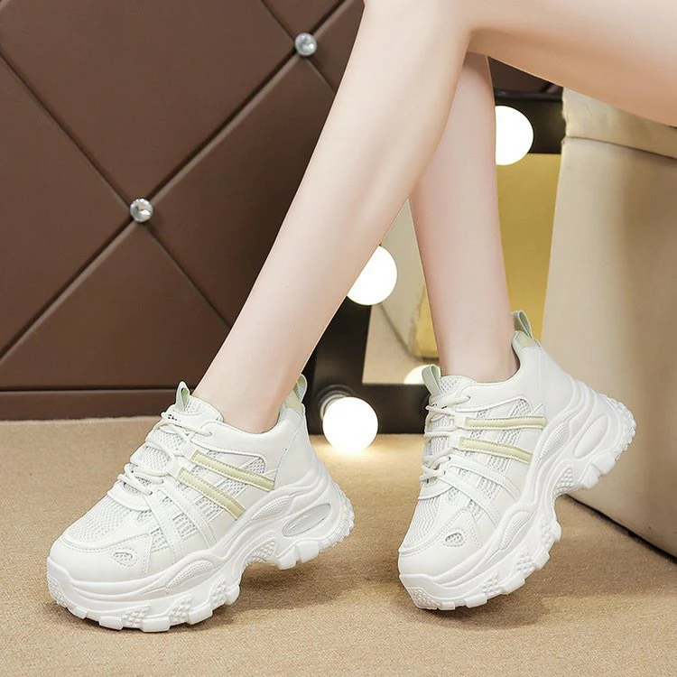 Damen Bequeme Sport Sneakers mit atmungsaktivem Mesh und gepolsterter Sohle Heidi Mode - Image 7