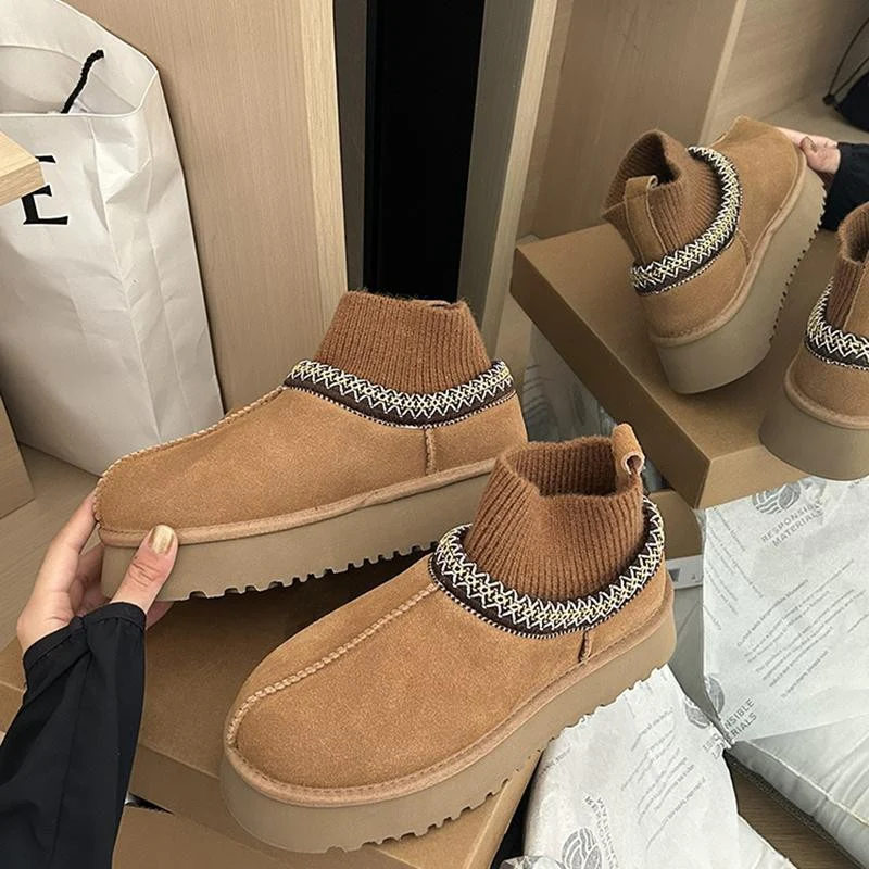 Damen bequeme Stiefeletten mit elastischem Schaft und rutschfester Sohle Heidi Mode - Image 4
