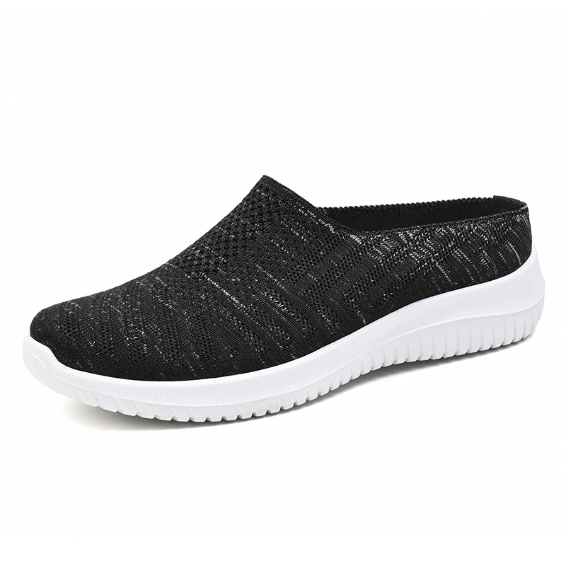 Damen Bequeme Stretch Slipper mit atmungsaktivem Strickdesign Heidi Mode - Image 7