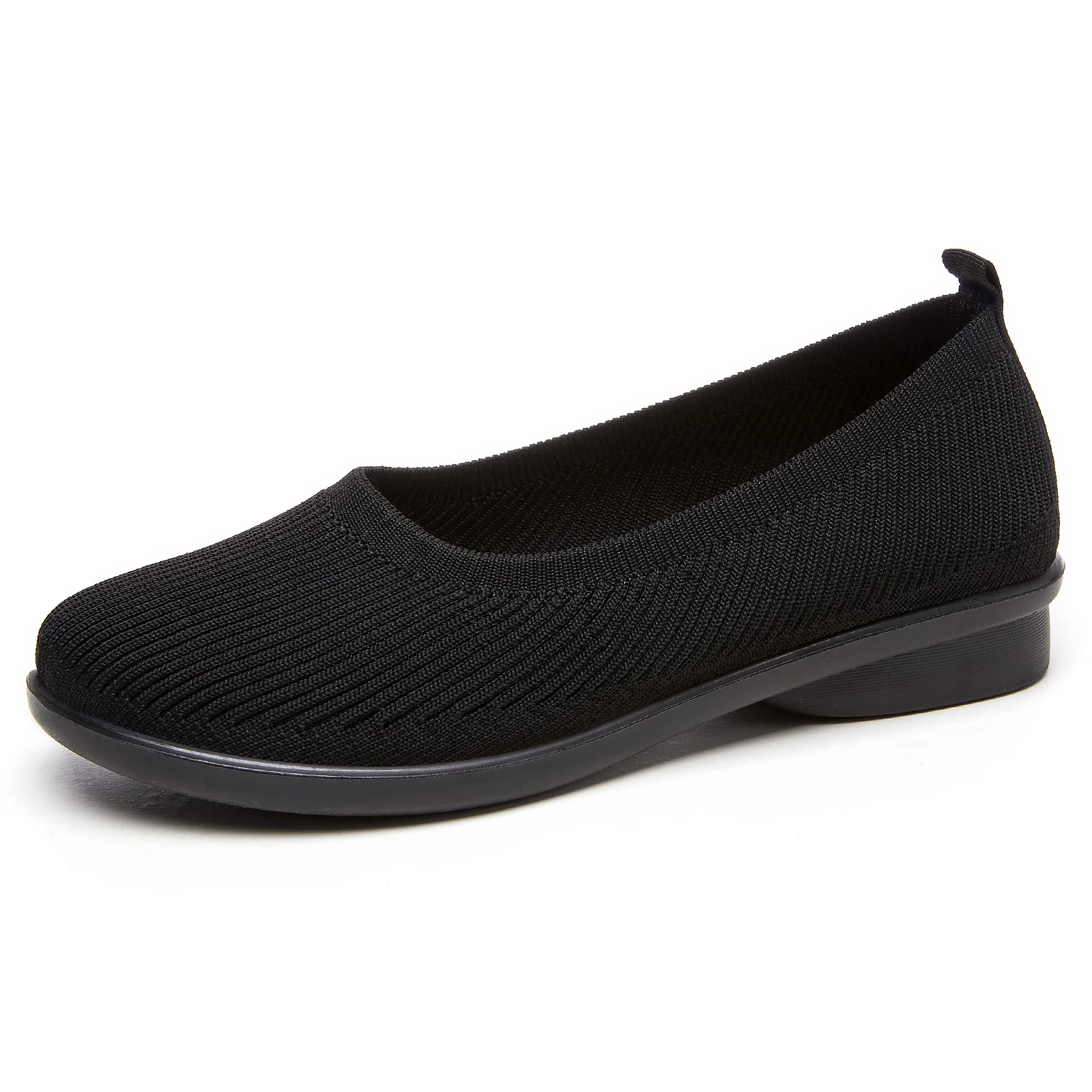 Damen Bequeme Strick-Ballerinas mit elastischem Einstieg Heidi Mode - Image 5
