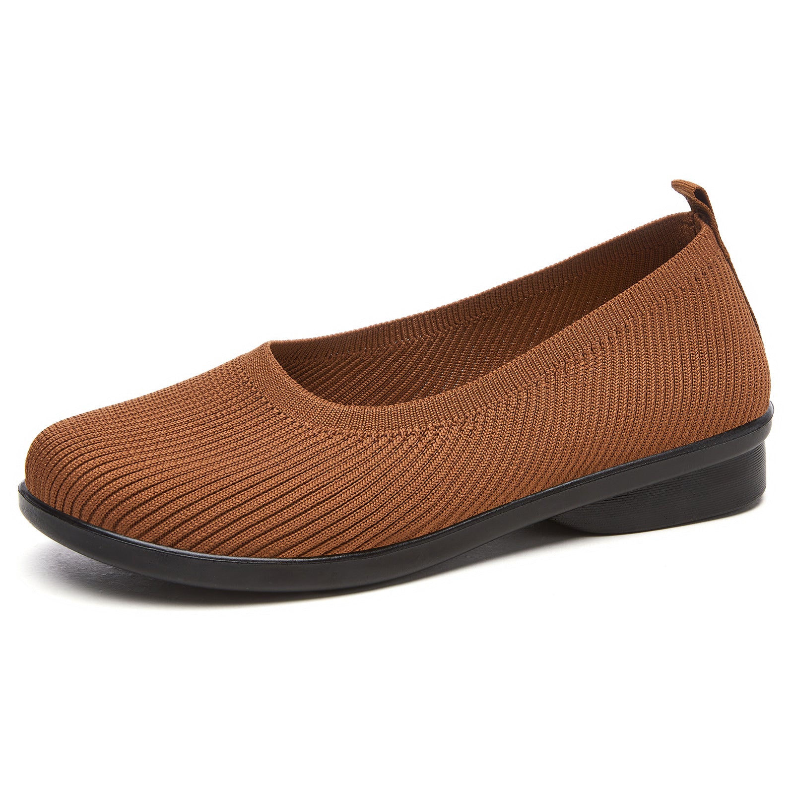 Damen Bequeme Strick-Ballerinas mit elastischem Einstieg Heidi Mode - Image 6