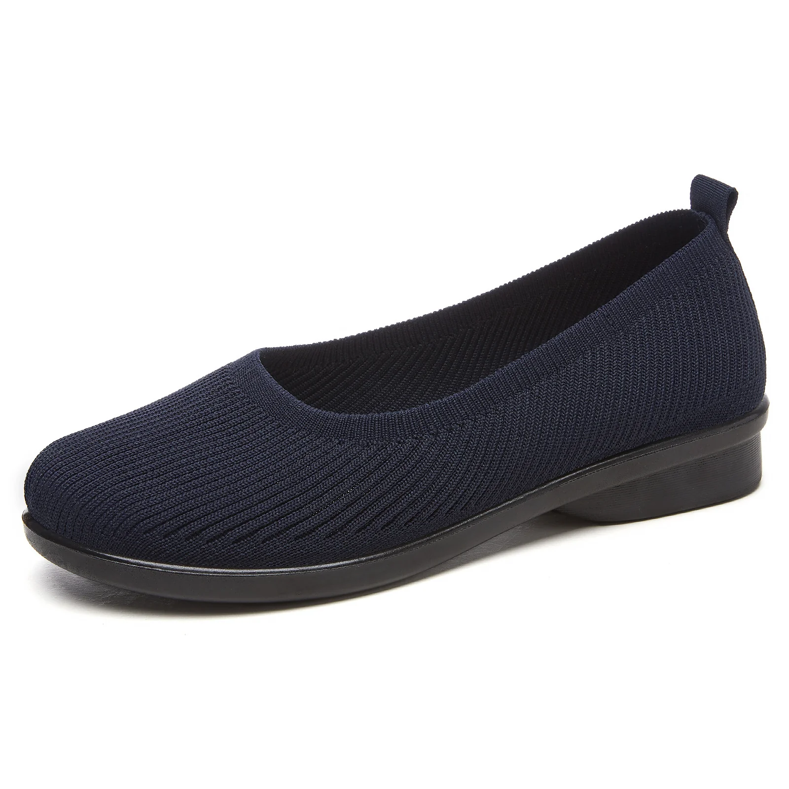 Damen Bequeme Strick-Ballerinas mit elastischem Einstieg Heidi Mode - Image 8