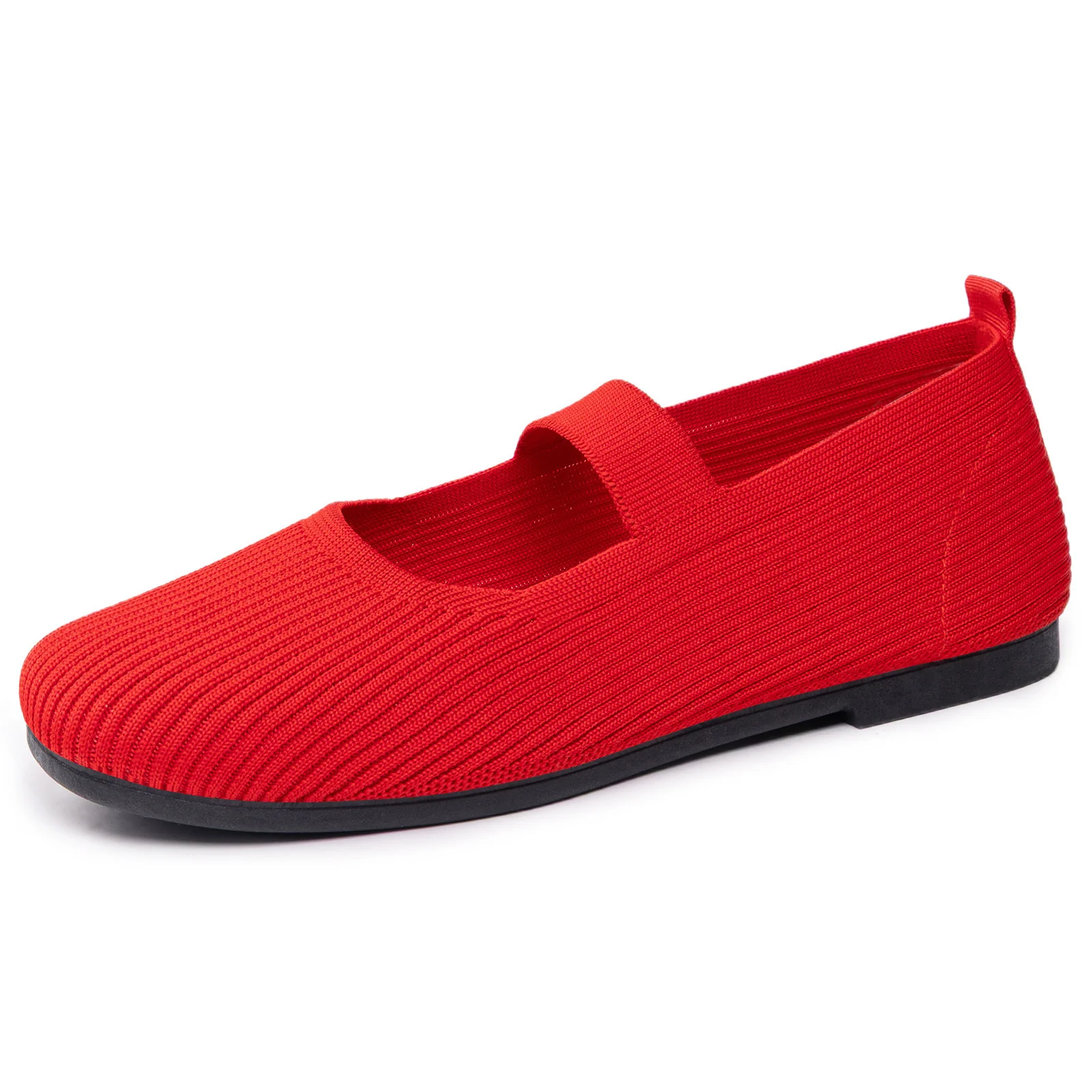 Damen Bequeme Strick-Ballerinas mit elastischem Riemen Heidi Mode - Image 9