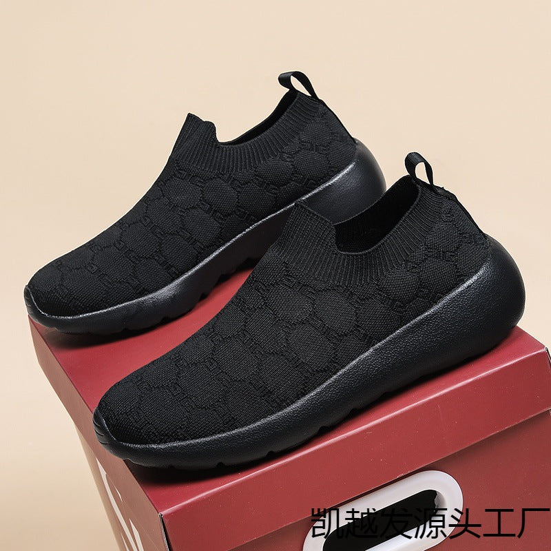 Damen Bequeme Strick-Sneaker mit elastischem Kragen Heidi Mode - Image 3