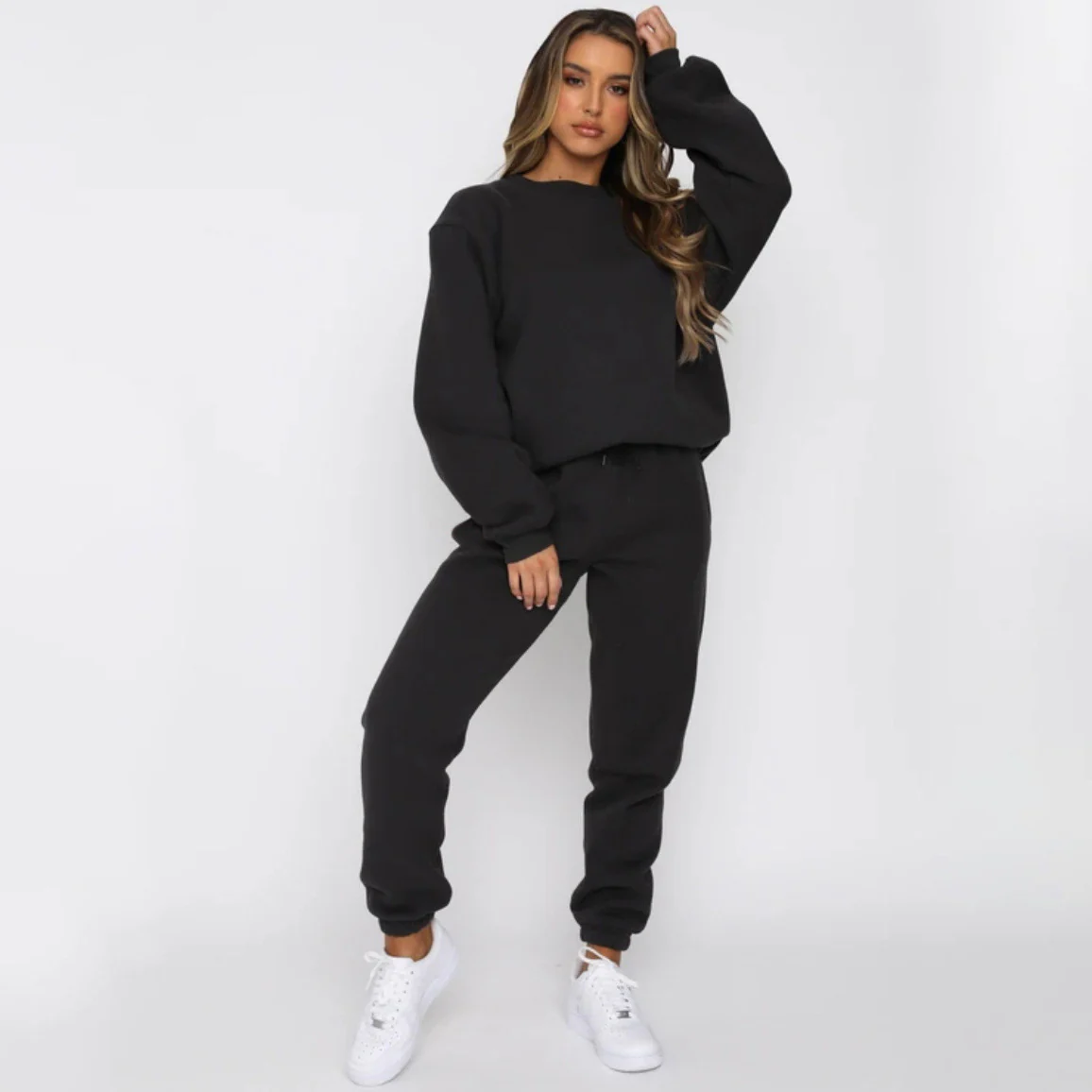Damen bequeme Sweatshirt und Jogginghose Freizeitanzug Heidi-Mode - Image 6