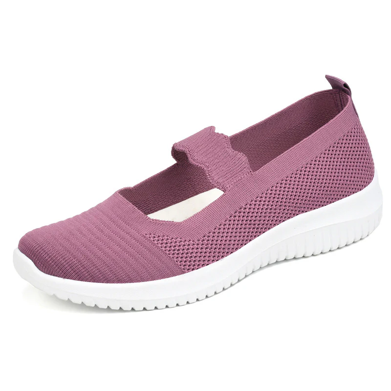 Damen bequeme und atmungsaktive Ballerinas mit elastischem Einsatz Heidi Mode - Image 5