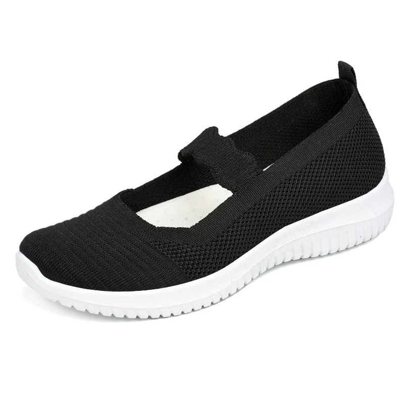 Damen bequeme und atmungsaktive Ballerinas mit elastischem Einsatz Heidi Mode - Image 6