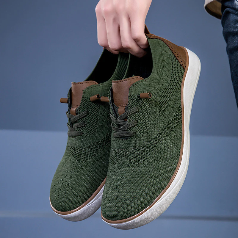 Damen bequeme und atmungsaktive Sneakers mit elastischer Strick-Oberfläche Heidi Mode - Image 2