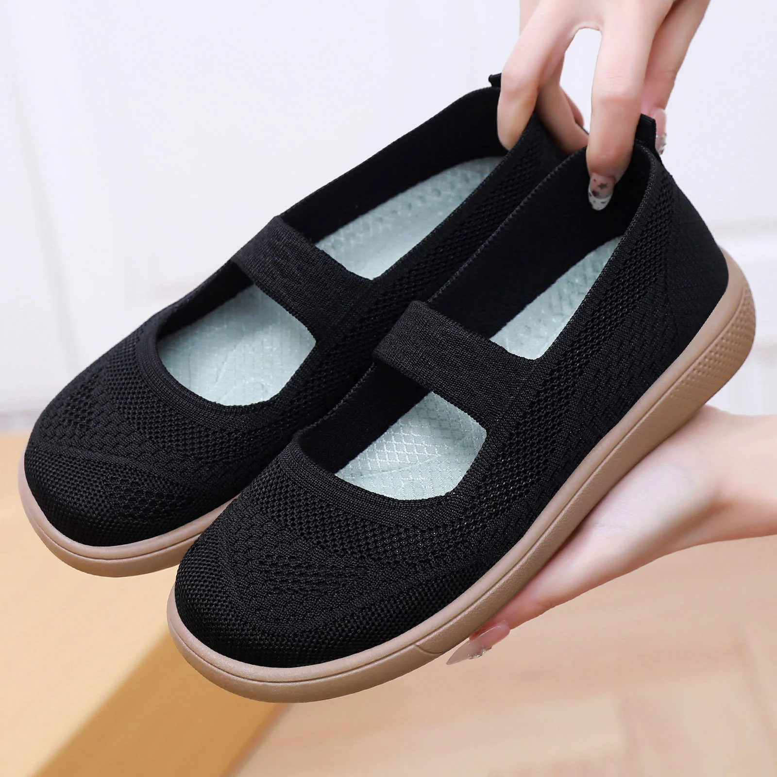 Damen Bequeme und elegante Ballerinas mit elastischem Riemen Heidi Mode - Image 2