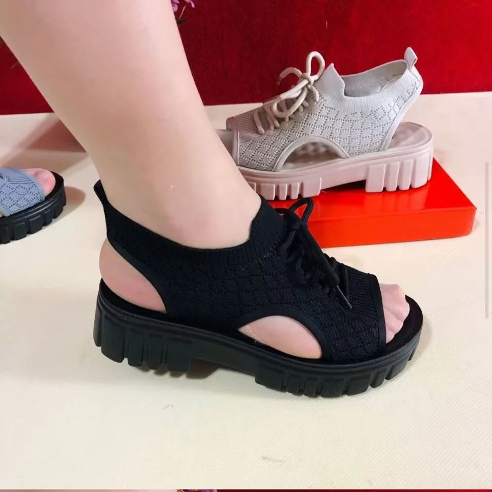 Damen Bequeme und leichte Sandalen mit elastischem Riemen und rutschfester Sohle Heidi Mode - Image 4
