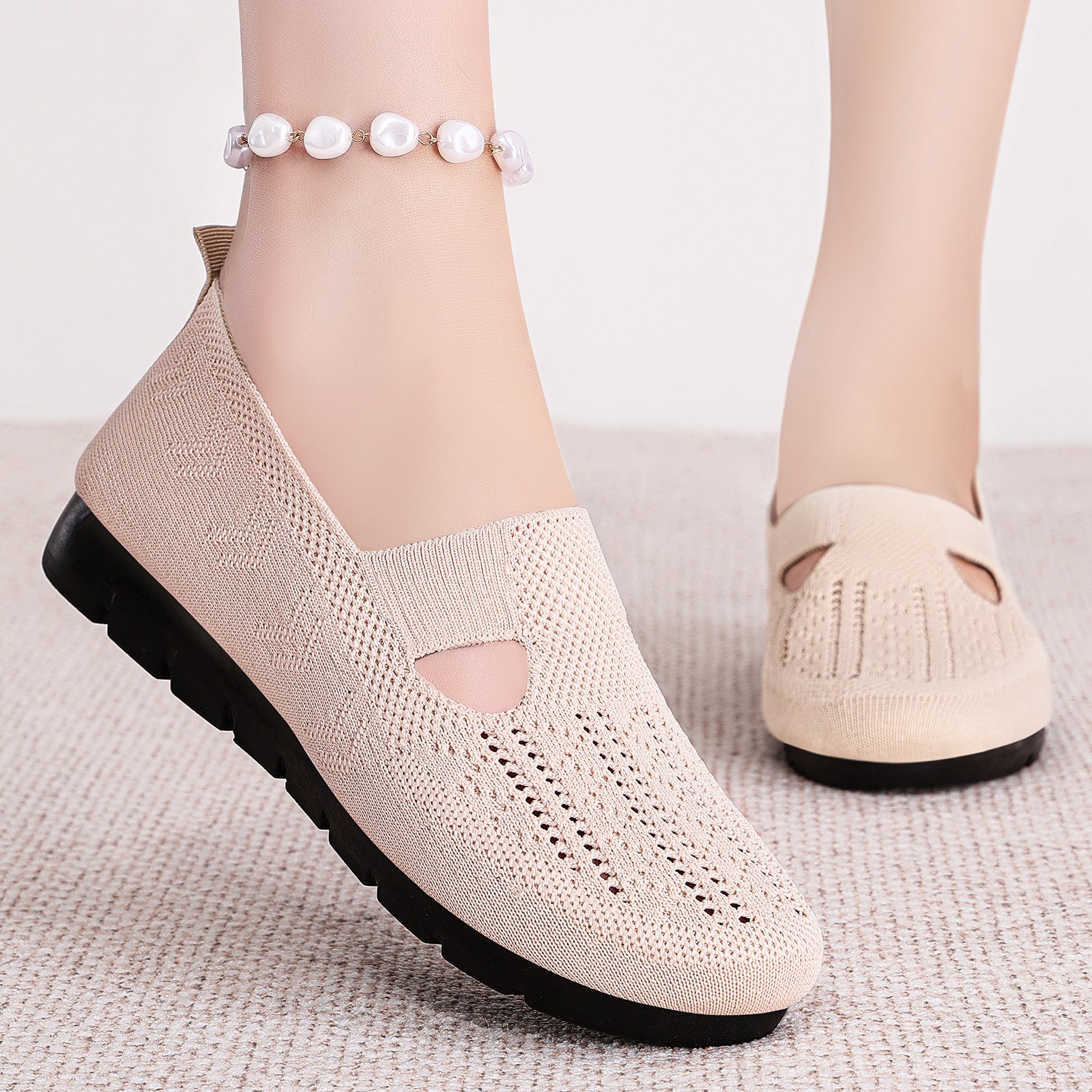 Damen Bequeme und luftdurchlässige Slipper mit elastischem Riemen Heidi Mode - Image 2