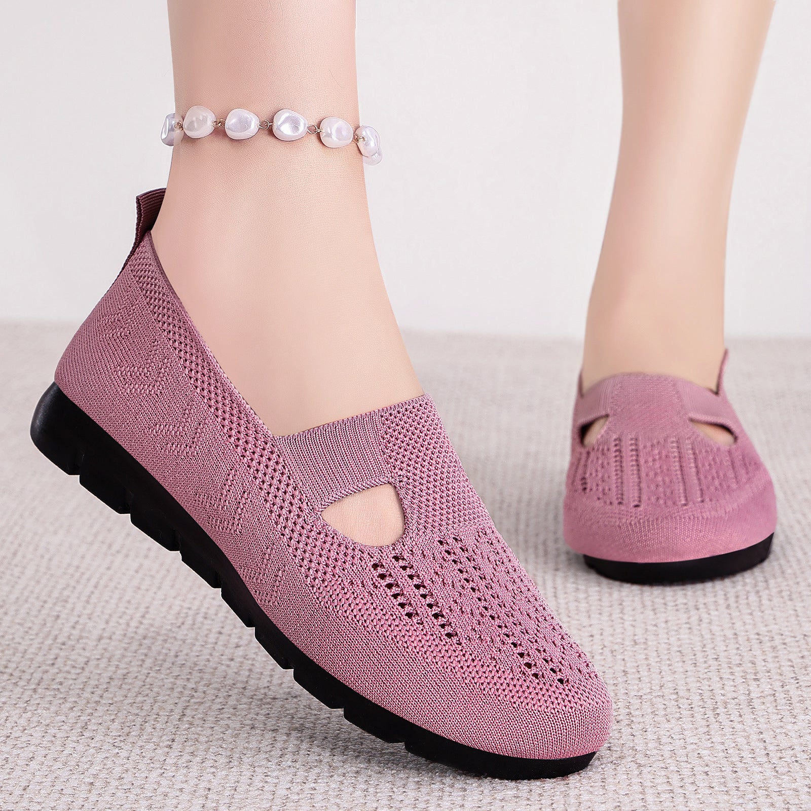 Damen Bequeme und luftdurchlässige Slipper mit elastischem Riemen Heidi Mode - Image 3