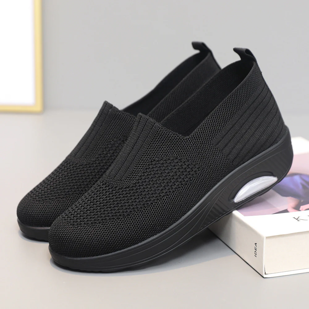 Damen Bequeme und luftige Slip-On Sneaker mit Dämpfungstechnologie Heidi Mode - Image 11
