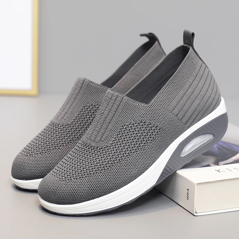 Damen Bequeme und luftige Slip-On Sneaker mit Dämpfungstechnologie Heidi Mode - Image 2