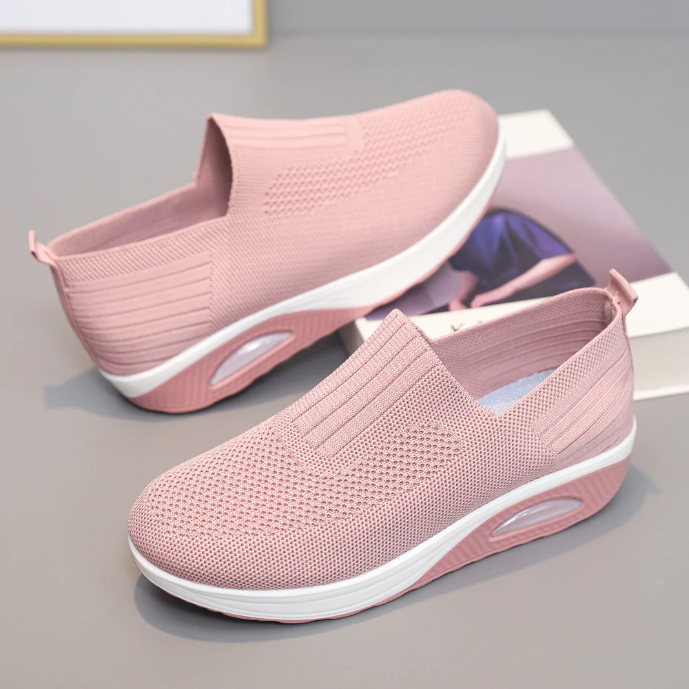 Damen Bequeme und luftige Slip-On Sneaker mit Dämpfungstechnologie Heidi Mode - Image 4