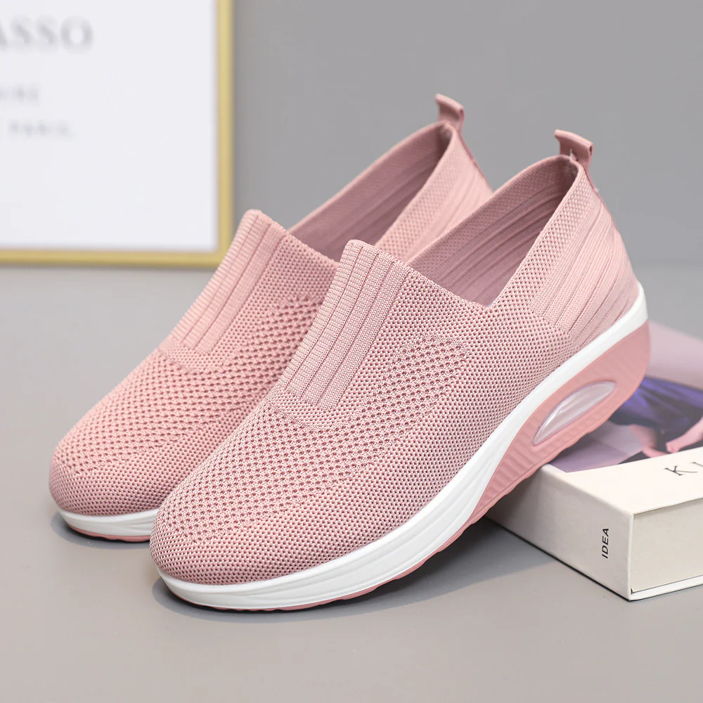 Damen Bequeme und luftige Slip-On Sneaker mit Dämpfungstechnologie Heidi Mode - Image 8