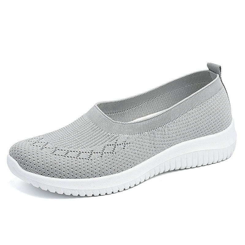 Damen Bequeme und luftige Slip-On Sneakers mit flexiblem Strickoberteil Heidi Mode - Image 5