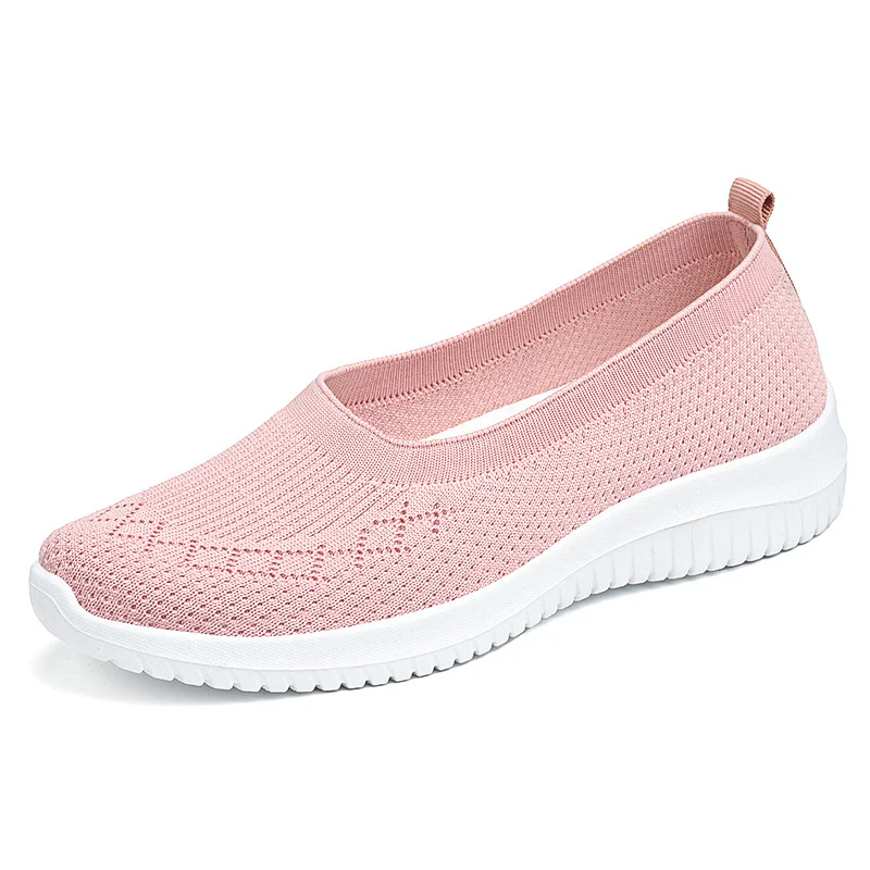 Damen Bequeme und luftige Slip-On Sneakers mit flexiblem Strickoberteil Heidi Mode - Image 6
