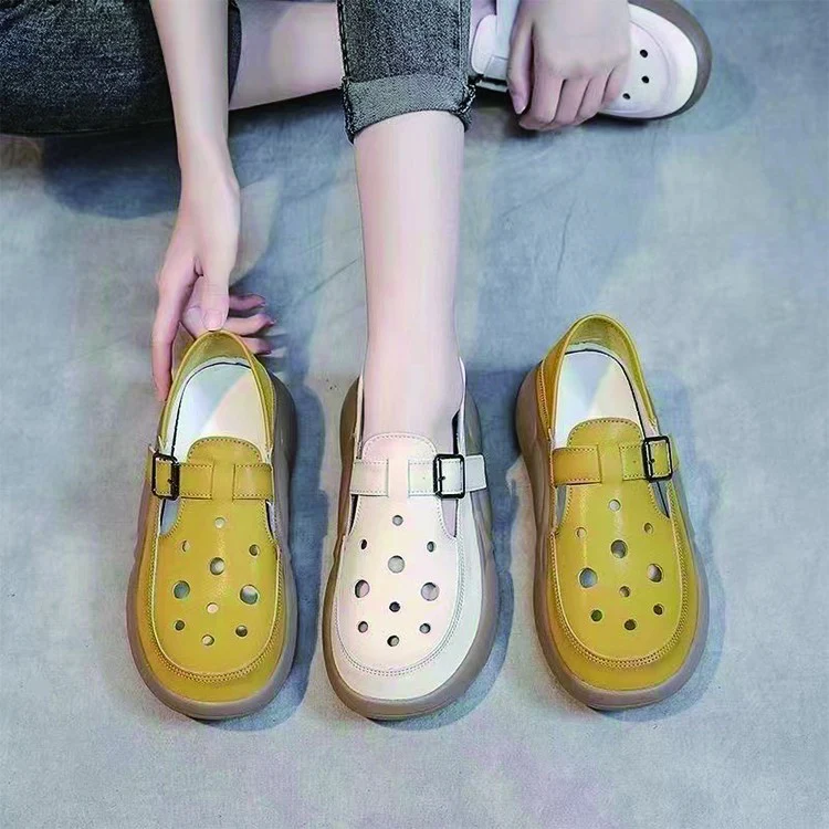 Damen Bequeme und modische Clogs mit verstellbarem Riemen und atmungsaktiver Sohle Heidi Mode - Image 2