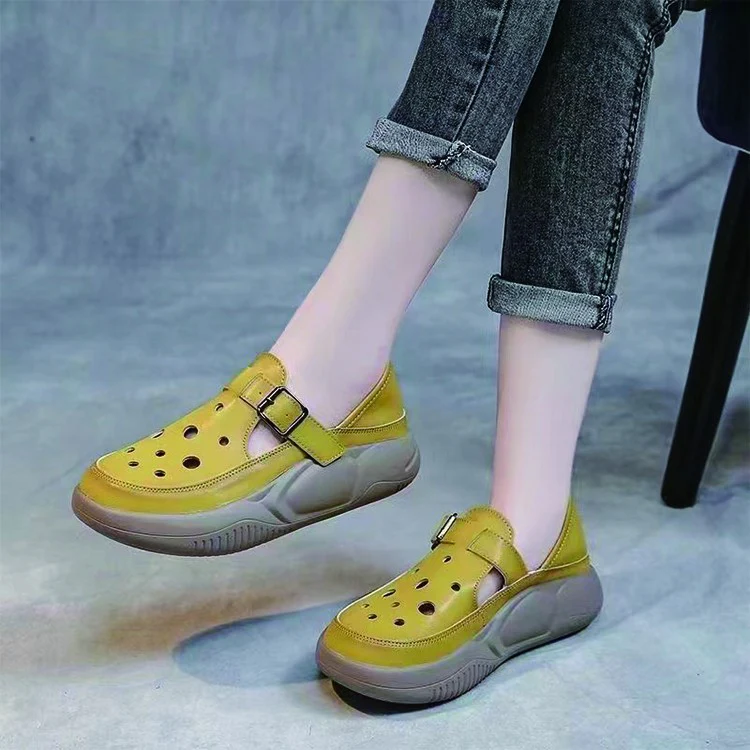 Damen Bequeme und modische Clogs mit verstellbarem Riemen und atmungsaktiver Sohle Heidi Mode - Image 3
