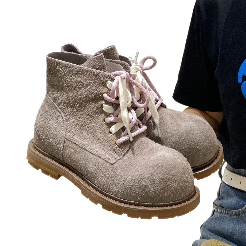 Damen bequeme und stilvolle Chelsea Boots mit trendy Schnürung Heidi Mode - Image 5