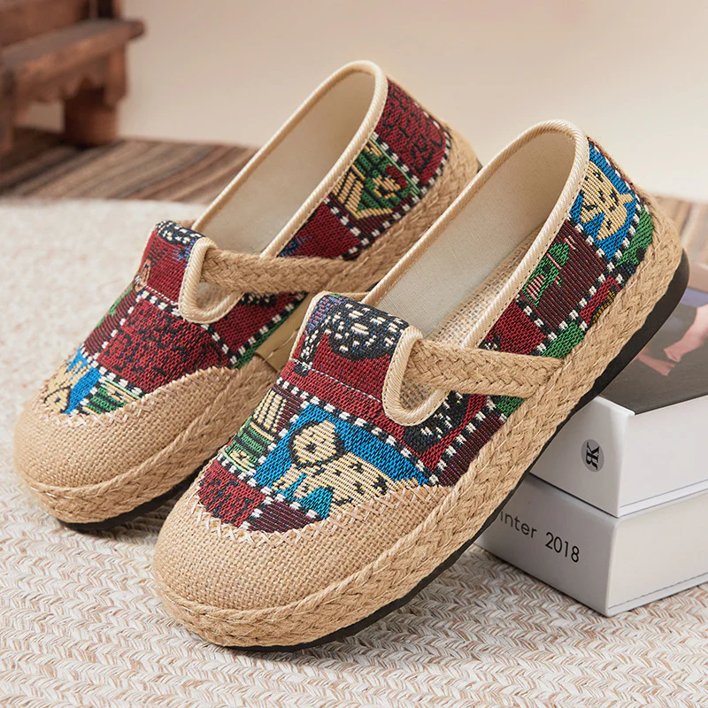 Damen bequeme und stilvolle Slipper mit buntem Mustermix Heidi Mode - Image 2