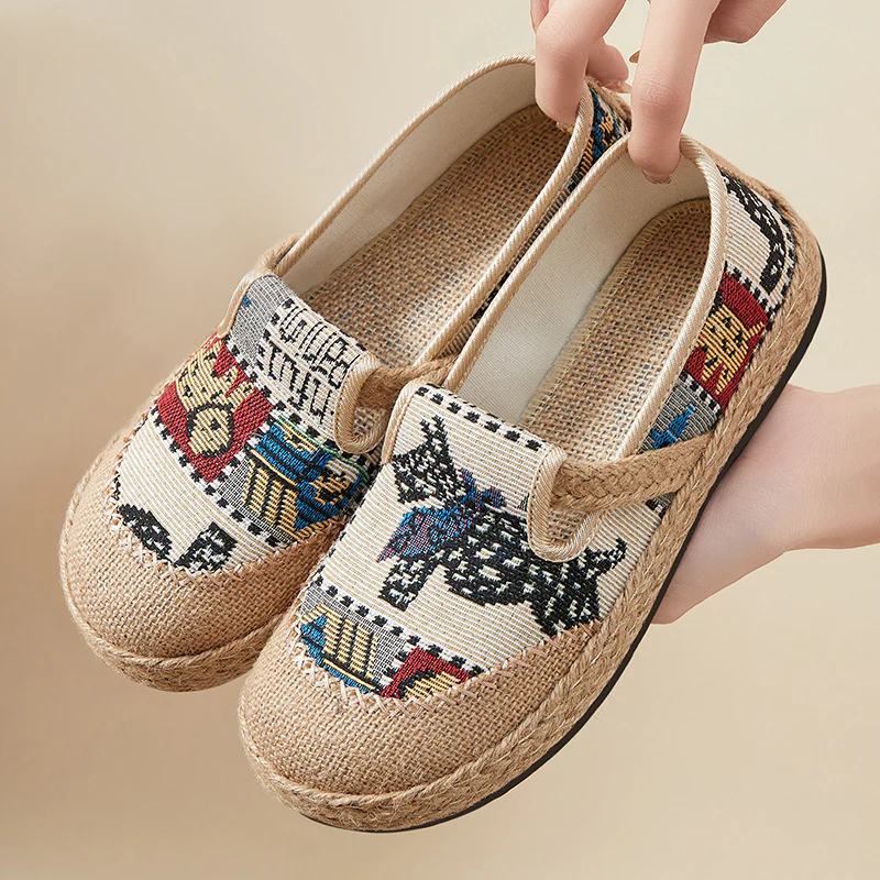 Damen bequeme und stilvolle Slipper mit buntem Mustermix Heidi Mode - Image 3