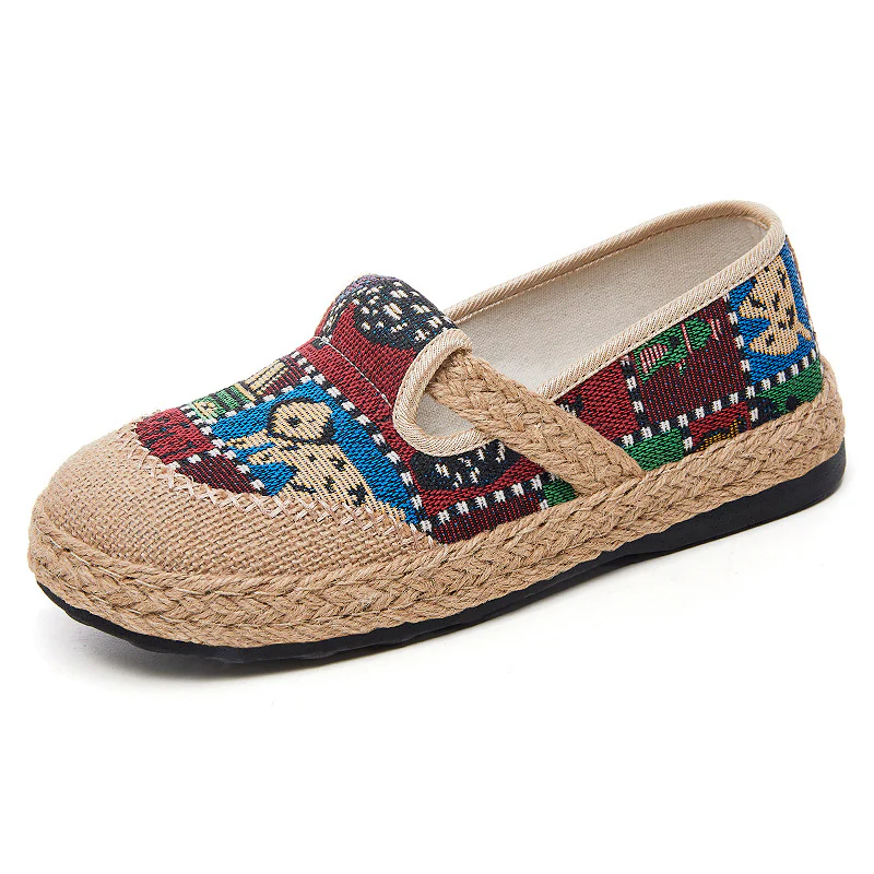 Damen bequeme und stilvolle Slipper mit buntem Mustermix Heidi Mode - Image 7