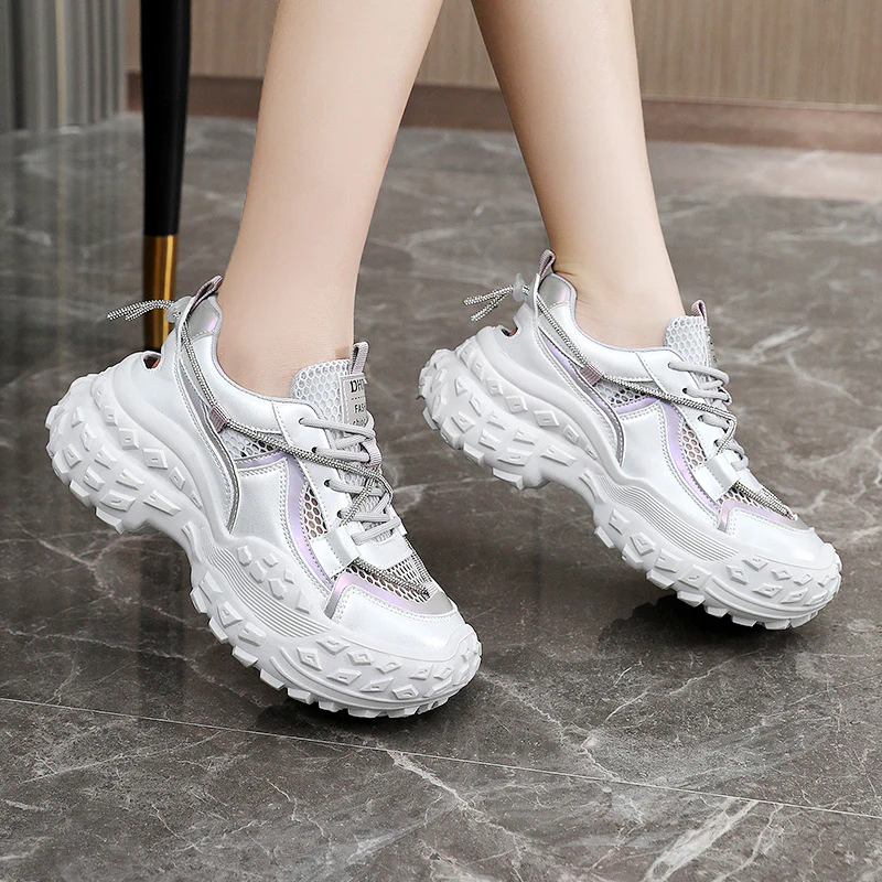 Damen bequeme und stylische Sneakers mit rutschfester Sohle und atmungsaktiver Mesh-Oberfläche Heidi Mode - Image 3