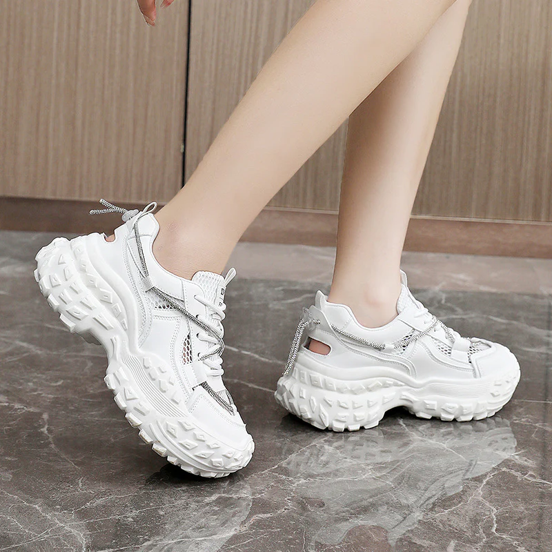 Damen bequeme und stylische Sneakers mit rutschfester Sohle und atmungsaktiver Mesh-Oberfläche Heidi Mode - Image 4