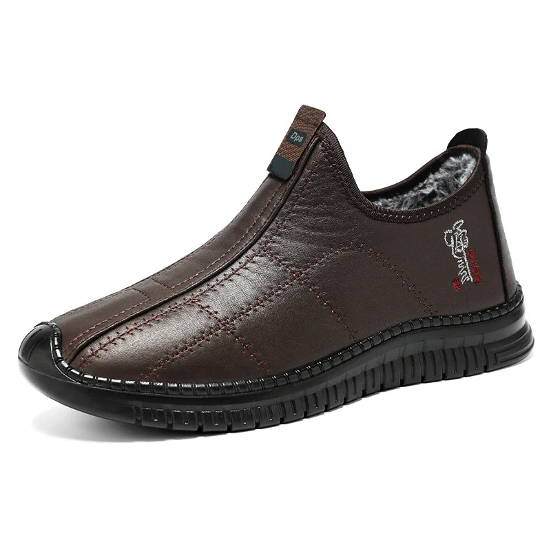 Damen Bequeme und warme Lederhausschuhe mit rutschfester Sohle Heidi Mode - Image 5