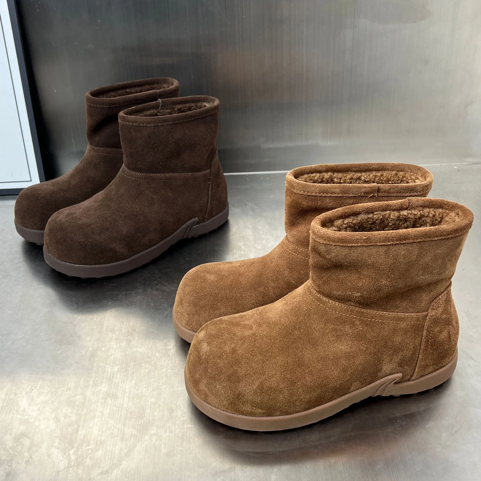 Damen Bequeme Winterstiefel aus hochwertigem Wildleder mit kuscheligem Innenfutter Heidi Mode - Image 3