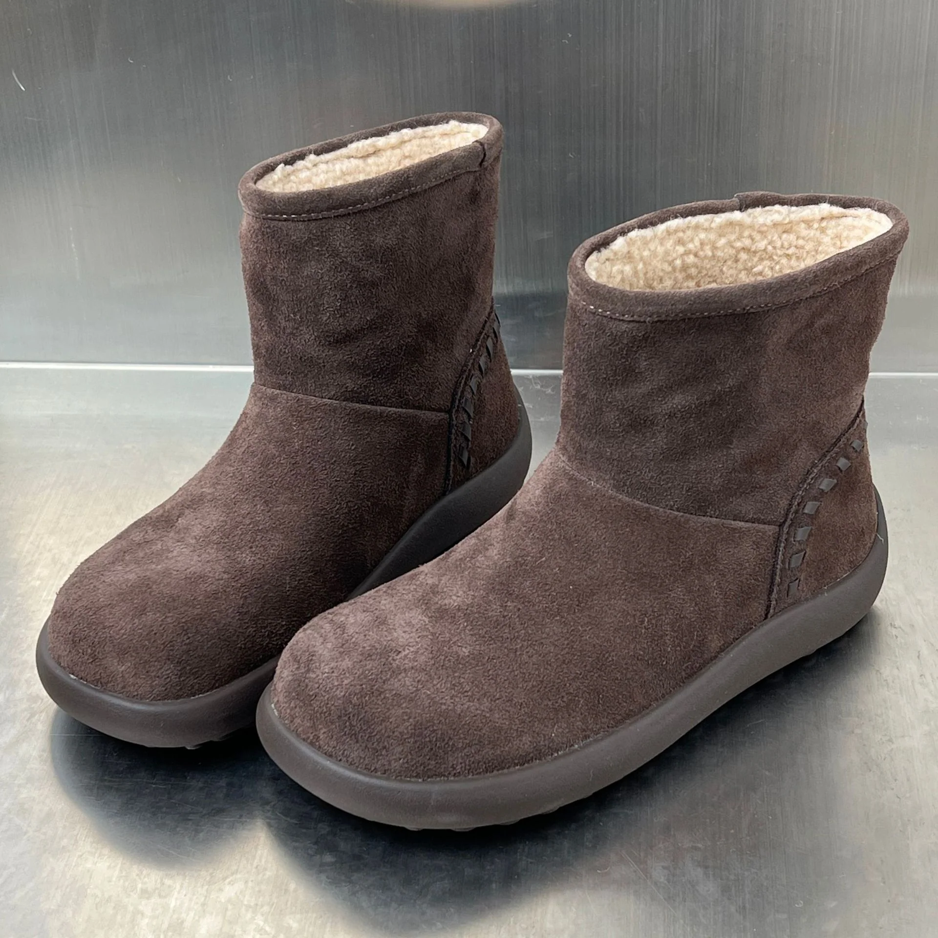 Damen bequeme Winterstiefel aus hochwertigem Wildleder mit kuscheligem Innenfutter Heidi Mode - Image 2